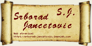Srborad Jančetović vizit kartica